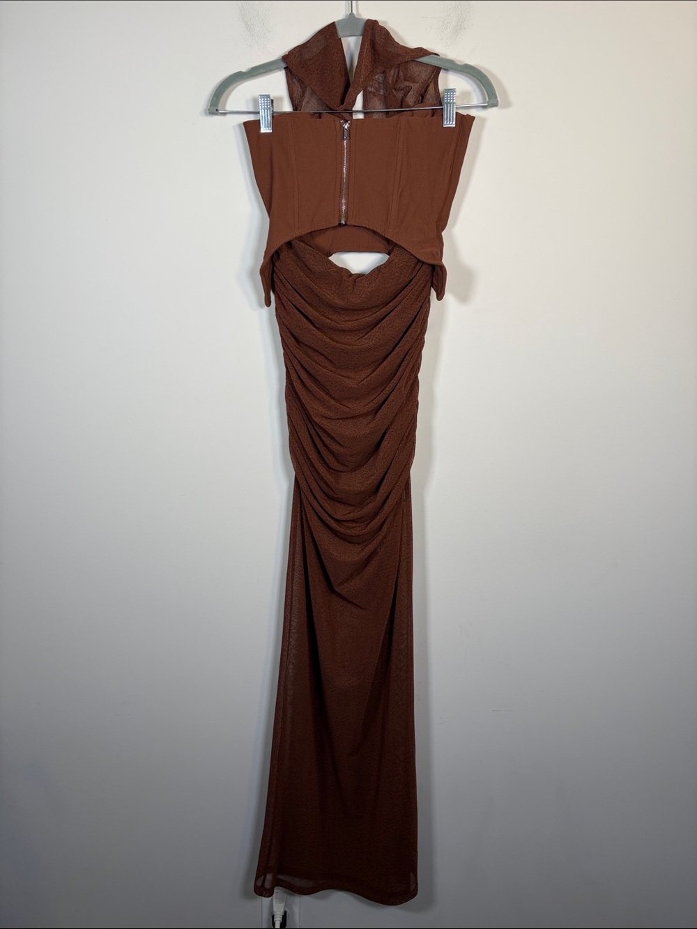 Camila Coelho Carolina Midi Dress in Brown - XS - Picture 5 of 6